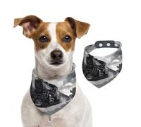 Summer Bandanas for Dogs Steam Train Clouds Dog Bandanas Washable Adjustable Dog Triangle Scarf Bibs Cute Pet Bibs for Medium Large Dogs Puppy and Cats Small