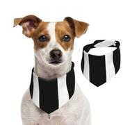 Summer Bandanas for Dogs Stripes Black White Dog Bandanas Washable Adjustable Dog Triangle Scarf Bibs Cute Pet Bibs for Medium Large Dogs Puppy and Cats Medium