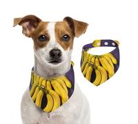 Summer Bandanas for Dogs Unique Banana Fruit Dog Bandanas Washable Adjustable Dog Triangle Scarf Bibs Cute Pet Bibs for Medium Large Dogs Puppy and Cats Small