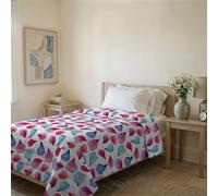 Summer BASIC Printed Quilt, Made in Italy, Petals, Single 160 x 240 cm