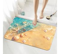 Summer Bath Mat Non Slip 100x160cm, Quick-drying Bathroom Shower Floor Mat, Super Absorbent Carpet, Indoor Easy to Clean Washable Rug for Bedroom, Living Room, Kitchen, Toilet, Door, Bathtub 5-1052