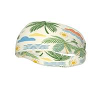 Summer Beach Elements Patterned Headband Soft Sweat Band | A cute headband and unisex sweat band, small gift for halloween costume, christmas stocking, wedding and anniversary