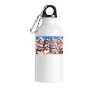 Summer Beach Gathering with Crosses Tourist Water Bottle White