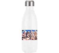 Summer Beach Gathering with Crosses Vacuum Insulated Thermal Water Bottle White
