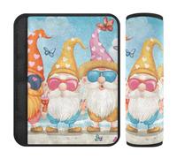 Summer Beach Gnome Shoulder Strap,Release Stress to Your Neck and Shoulders,Seatbelt Cushion for Sedan Auto Bag funda para cinturón de carro 2 pcs