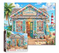 Summer Beach Jigsaw Puzzles 1000 Pieces for Adults, Families(Shell decorations, Surfboards, Jewelry, Seaside souvenirs) Pieces Fit Together Perfectly 19.7''x27.6''inch Frameable Freedom Puzzle Art