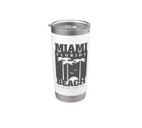 Summer Beach Ocean Drive Stainless Steel Insulated Tumbler