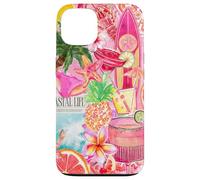 Summer Beach Preppy Collage Cocktail Pineapple Coastal Surf Case for iPhone 13