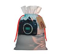 Summer Beach Print Stylish Drawstring Pouches,Reusable Drawstring Gift Bags,Perfect For Holiday And Party