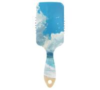 Summer Beach Sandy gentle brush for fine haired scalp massager for short hair with Ergonomic handle cepillo para peinar