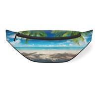 Summer Beach Theme Waist Bag Pack for Women Men Kids Girls Boys Fanny Pack Bumbags Pouch Purses Belt Bag for Travel Sport Running