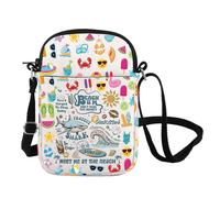 Summer Beach Trip Crossbody Bag Meet Me at the Beach Carry On Bag Coastal Vibes Gift Ocean Lover Gift, Beach-um Cb, Messenger Bag