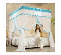 Summer Bed Canopy Mosquito Net, Girl Princess Room Bedroom Romantic Decoration Bed Curtain, with Metal Bracket/Easy to Install/D/120 * 200Cm,A 200 * 220Cm