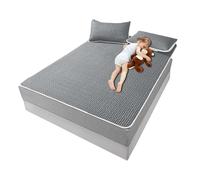 Summer Bedroom Bed Mat - Cooling Sleeping Pad, Soft Lightweight Floor Mattress, Breathable Moisture Wicking Comfort Layer | Foldable Relaxation Surfacee For Hot Weather Rest Dormitory Guest Room