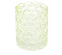Summer Beehive Glass Pillar Candle Holder | Honeycomb Glass Candle Pot Tealight Holder | Beehive Candle Holder Bee Decoration - Green