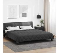 Summer Blanket Anthracite Microfibre 220 x 240 cm Breathable Quilt for Warm Nights Lightweight Top Bed with Polyester Filling Tested for Harmful Substances for Allergy Sufferers Bedroom Comfort