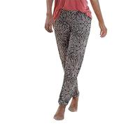 Summer Boho Style Floral Print Pants Women Retro Pull Rope Loose Waist Harem Pants Hip Hop Style Beach UK Women's Linen Blend Stretch Lounge Trousers Pockets, Baggy Hippie (P1, L)