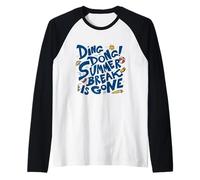 Summer Break Is Gone - Funny Back to School Raglan Baseball Tee