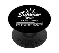 Summer Break Loading Please Wait Shirt Last Day of School PopSockets Adhesive PopGrip