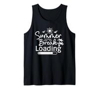 Summer Break Loading Shirt Kids Last Day of School Crayon Tank Top