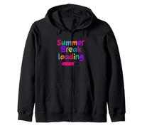 Summer Break Loading Shirt Kids Last Day of School Crayon Zip Hoodie