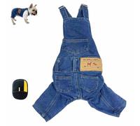 Summer Breathable Overalls For Pets, Fashion Dog Shirts Clothes, Comfortable Denim Jacket Sling Jumpsuit Costumes, Puppy Jeans Onesies Apparel, Pet Pants Outfits For Small Medium Cats(3XL)