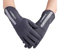 Summer Breathable Thin Elastic Gloves for Women Girls Cool Ice Silk Sun Protection Driving Gloves Extended Sleeves Cycling Gloves Anti-Skid Full Finger Touch Screen Gloves for Biking Hiking Fishing