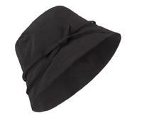 Summer Bucket Cap Small, Wide Brim Sun Hat Men Women, Foldable Small Fisherman Hat, Adjustable Bucket Cap Girls for Beach Holiday Outdoor Hiking or Daily Commute (UK, Alpha, One Size, M, Black)