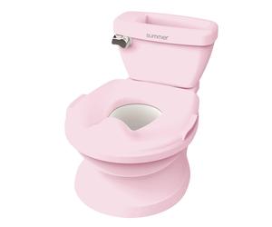 Summer by Ingenuity My Size Potty Pro in Pink, Infant Potty Training Toilet, Lifelike Flushing Sound, for Ages 18 Months, Up to 50 Pounds