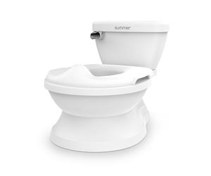 Summer by Ingenuity My Size Potty Pro in White, Infant Potty Training Toilet, Lifelike Flushing Sound, for Ages 18 Months, Up to 50 Pounds