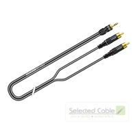 Summer Cable 2.5m Y-Adapter Cable Mini-Jack 3.5mm to RCA Plug Stereo ON2A