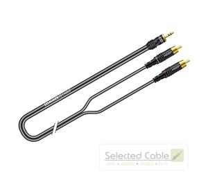 Summer Cable 2.5m Y-Adapter Cable Mini-Jack 3.5mm to RCA Plug Stereo ON2A