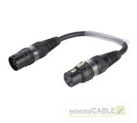 Summer Cable XLR 5-pin Male <-> XLR 3-pin Female Road Adapter B2FAU0015-SW