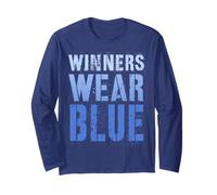 Summer Camp Winners WEAR Blue Team War Game Day Spirit Week Long Sleeve T-Shirt