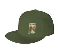 Summer Caps Life is Better with A Staffordshire Bull Terrier Baseball Hat Vintage Classic Dad Cap for Golf Fitness Hunting