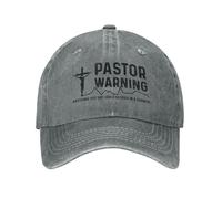 Summer Caps Pastor Warning Anything You Say Adjustable Dad Cap Cool Hats for Men for Girls Sports Women
