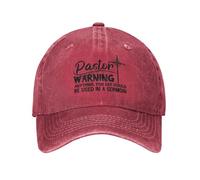 Summer Caps Pastor Warning Anything You Say Funny Caps Adjustable Mens Baseball Cap Adjustable Dad Hat for Ladies Kids Summer