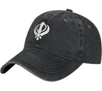 Summer Caps Sikh Symbol Sikhism Religion Cool Mens Baseball Cap Anti Uv Sun Hat for Hunting Sports Outdoor
