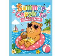 Summer Capybara Coloring book