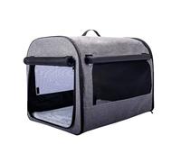 Summer Cat Carrier bag Soft-Sided Travel Ready Collapsible Secure Lock Ventilated Mesh Foldable For Small Dogs Large Cats ForIndoor/Outdoor/Car/Delivery(Gray,X-Small)
