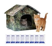 Summer Cat House - With Ice Gel Thermal Insulation 3 Layers,Air Conditioned Pet House,for Living Room Balcony Garden, Pup Dog Kitten