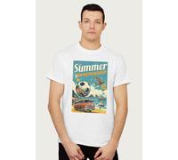 Summer Championship 1982 Retro Football England Euro T-Shirt Coto7 White M