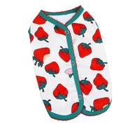Summer Clothes for Dogs - Sleeveless Pet Shirt, Fashionable Dog Outfit, Soft Sleeveless Dog Clothes with Strawberry Pattern, Casual Pet Clothing for Warm Weather, Lightweight Summer Vest for Dogs