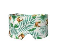 Summer Coconut Tree Print Print Soft Eye and Ear Muffs for Adults Sleeping Protection Cover for Travel Nap Relief