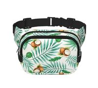 Summer Coconut Tree Print Stylish and Practical Waist Bag,Adjustable,Perfect for Travel,and Outdoor Activities