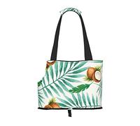 Summer Coconut Tree Printed Pet Tote Bag -Travel Pet Puppy Dog Carrier Backpack Tote Shoulder Bag For Subway/Shopping/Hiking/Traveling