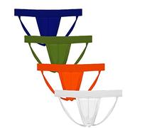 Summer Code Men's Athletic Supporter Performance JockStrap Elastic Waistband Underwear