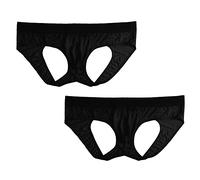 Summer Code Men's Jockstrap Athletic Supporter Sexy Underwear,Small,2-pack Black