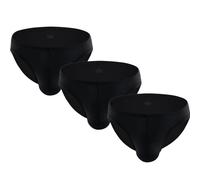 Summer Code Men's Low Rise Hip Briefs Ice Silk Bikini Underwear Ultra-Thin Sweat Absorbing Panties