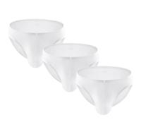 Summer Code Men's Low Rise Hip Briefs Ice Silk Bikini Underwear Ultra-Thin Sweat Absorbing Panties